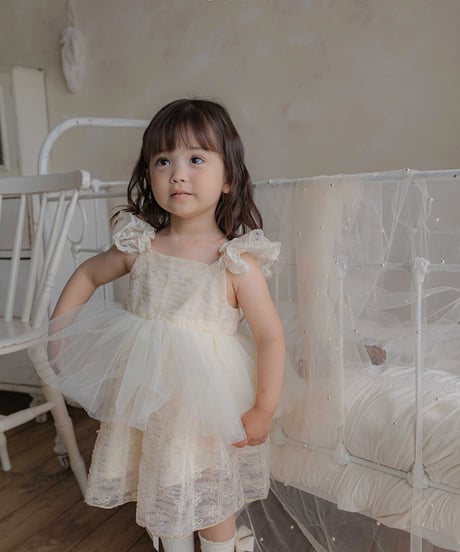予約 OREN Shiny Tulle Dress