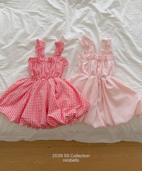 予約ninibello Picnic overall dress