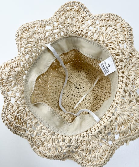 即納 lace ribbon paper hat
