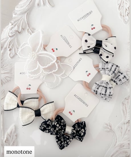 即納lace ribbon hair tie set