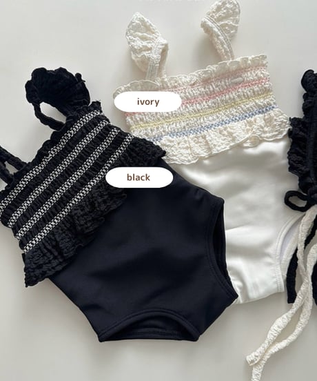 即納 monbebe Sprinkle swimming suit (bonnet付)