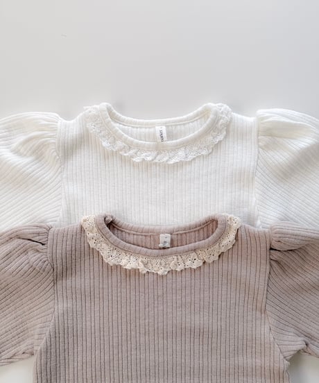 即納 mini frill lace tee