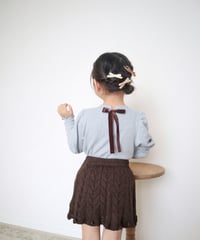 即納eyelet knit skirt