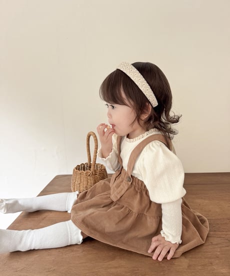 即納Milky lace headband
