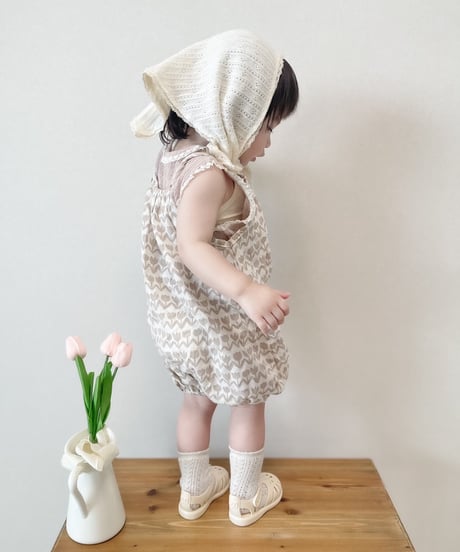 即納 milk balm Tulip suspender suit
