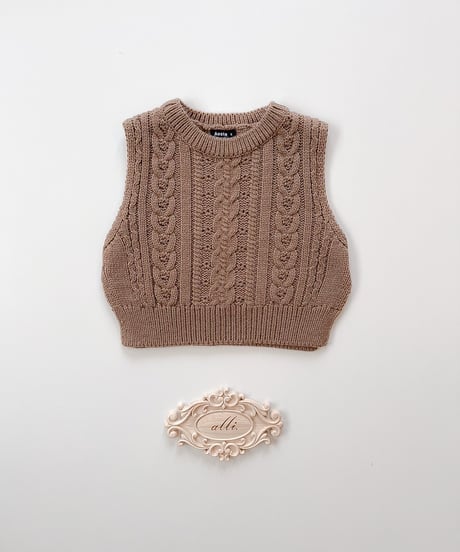 即納aosta Knit vest