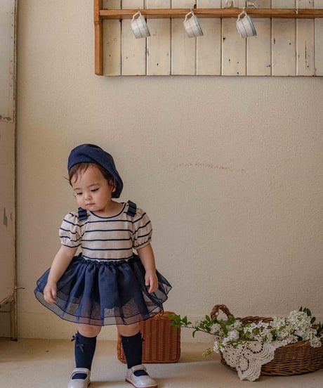 即納 OREN Claire Stripe Tulle Suit