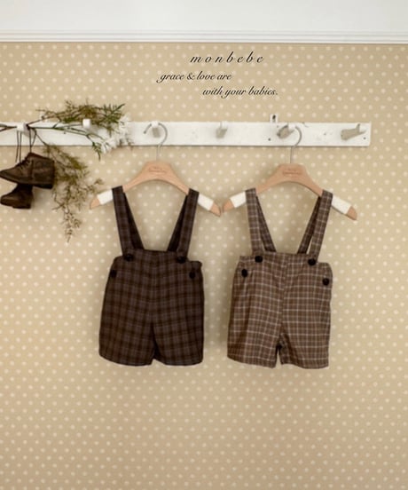 即納monbebe Roy suspender pants
