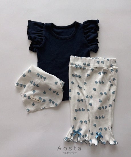 即納aosta Lip ribbon pants