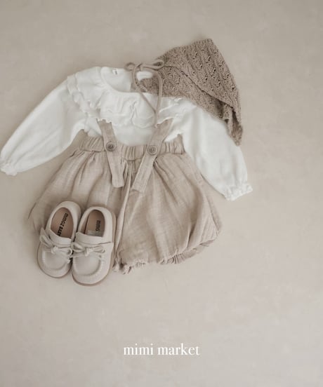即納 mimi market Double collar tee