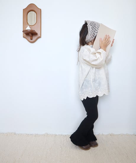 即納90-140cm lib frill flare pants