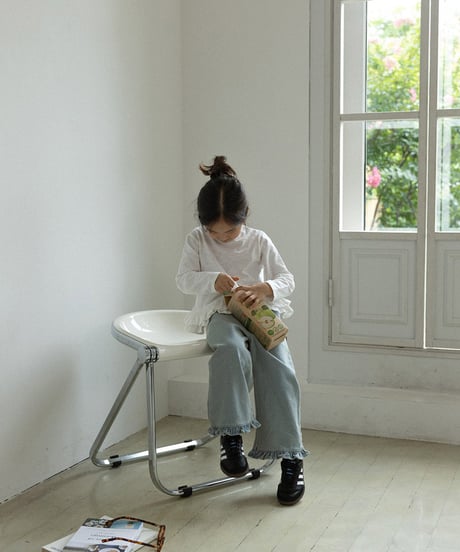 即納 ALADIN Pretty fit frill long pants