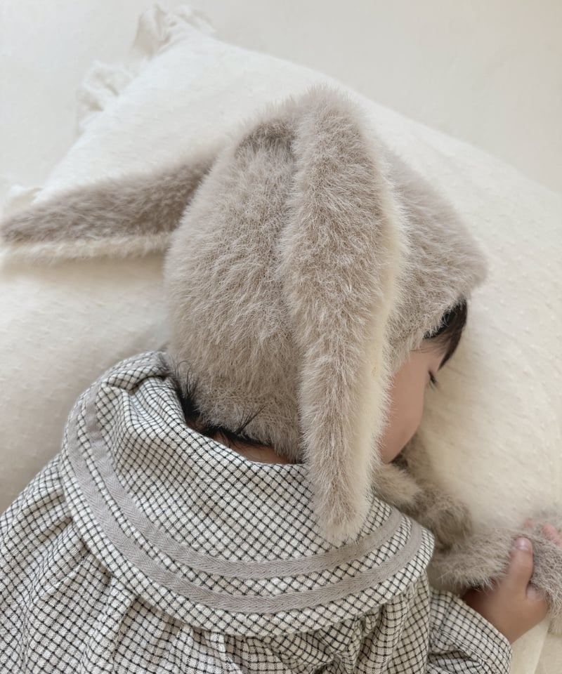 即納rabbit knit bonnet | alli.
