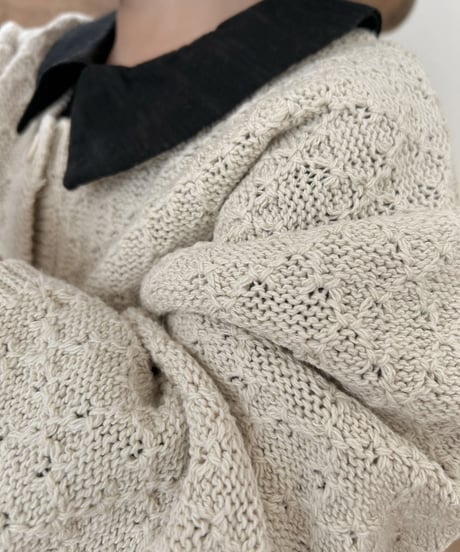 即納Vanilla knit cardigan