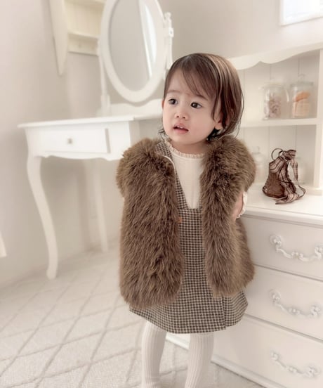 即納 mimi market fur vest