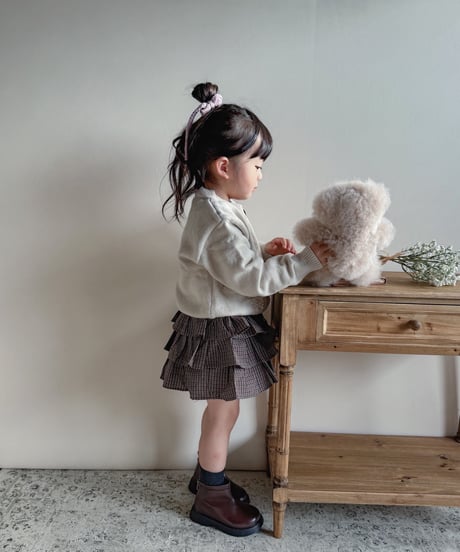 即納 flower stitch cardigan