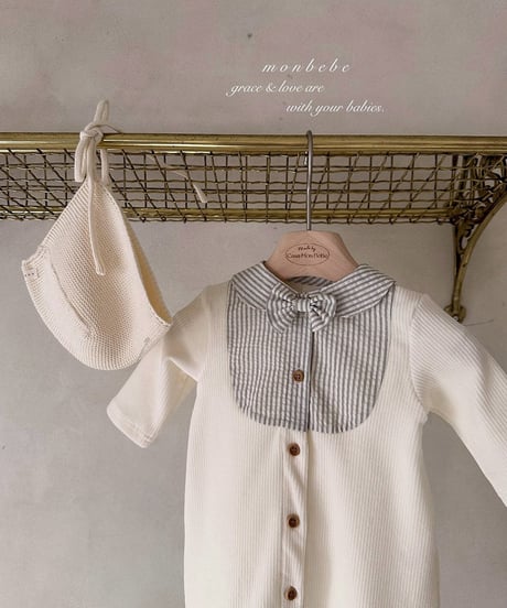 即納 monbebe Pin bow tie suit