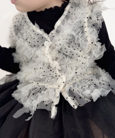 即納Dot Ruffle Bustier