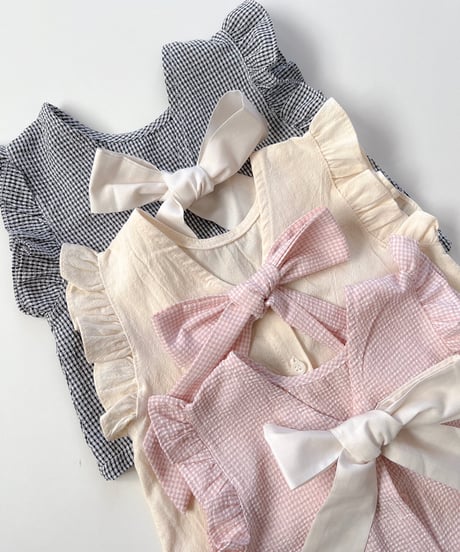 即納 bebe nine Romantic ribbon ruffle set