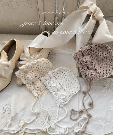 即納monbebe Mary Rose Handmade Bonet