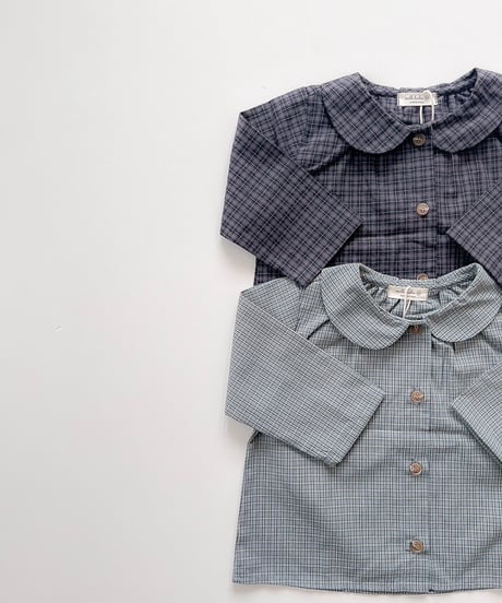 即納milk  round collar shirt