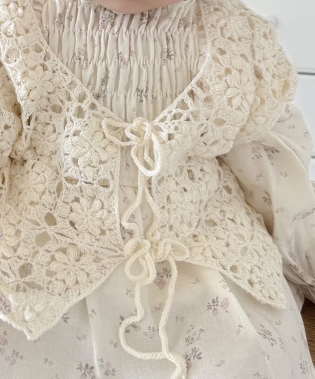 即納Handmade knit vest