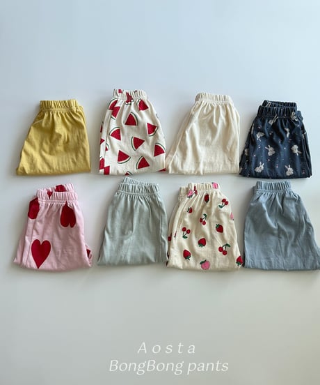 即納aosta bong bong pants