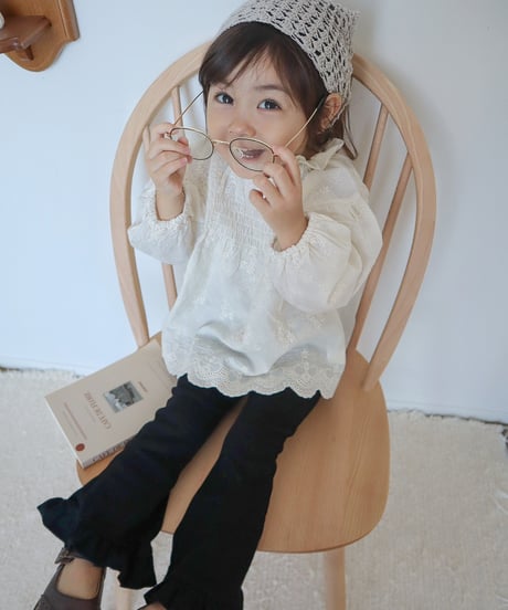 即納90-140cm lib frill flare pants