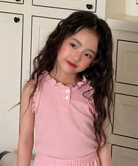 予約ninibello Romy Frill Sleeveless Top
