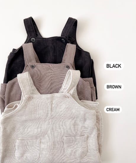即納nunubiel cotton salopette