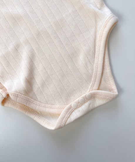 即納Ruffle Collar Eyelet body suit