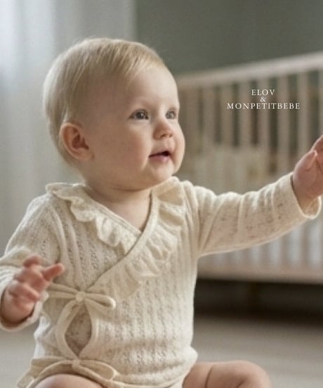 即納 mon petit bebe Lauren frill suit