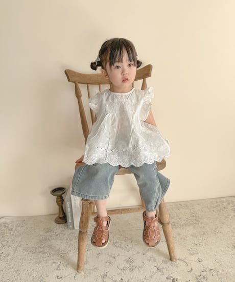 即納wash wide denim