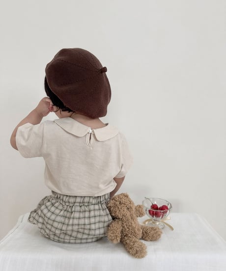 予約mimi market Butter collar tee