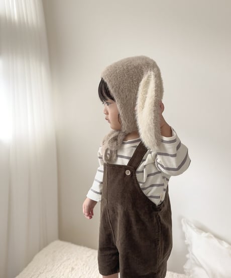 即納rabbit knit bonnet