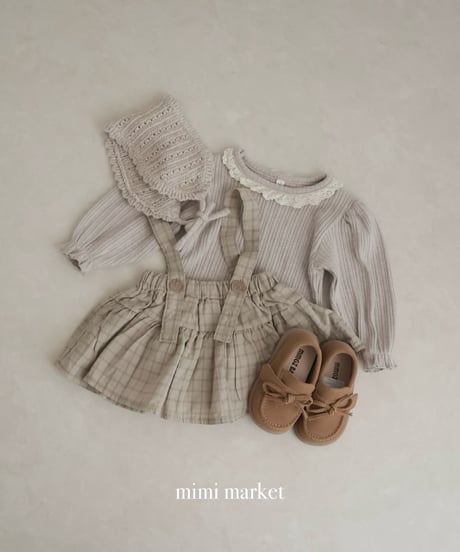 即納 mini frill lace tee
