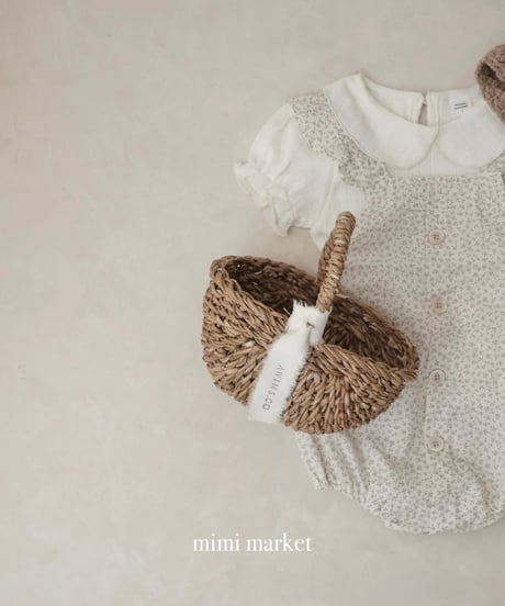 即納mimi market Pleated Collar Tee