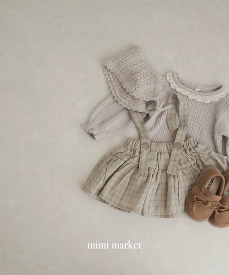 即納 mini frill lace tee