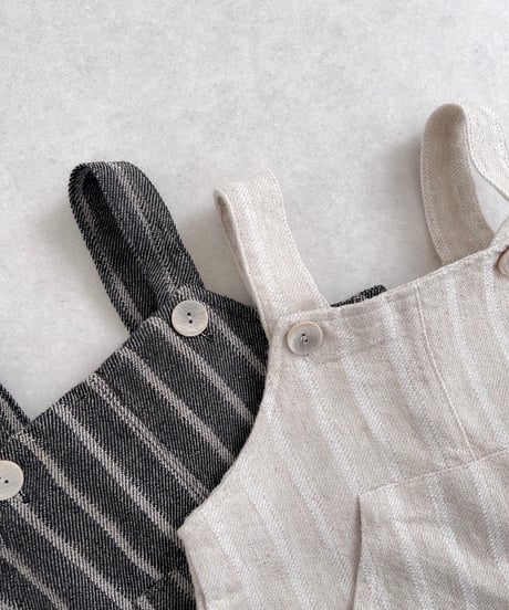 即納 nunubiel Linen suspender pants