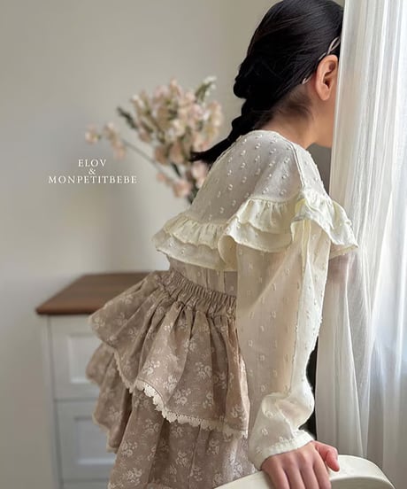 即納 mon petit bebe Selene blouse
