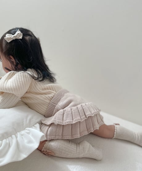 即納knit skirt