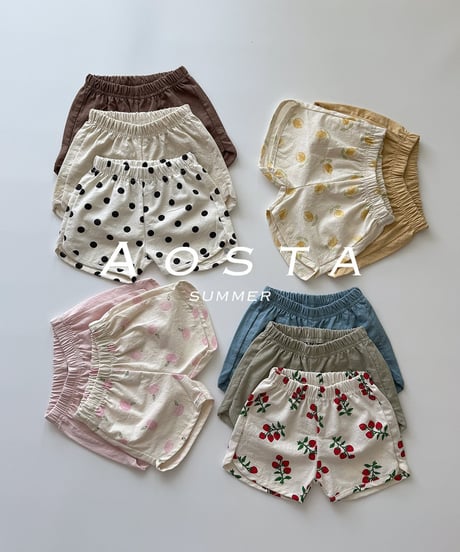 即納aosta Summer short pants