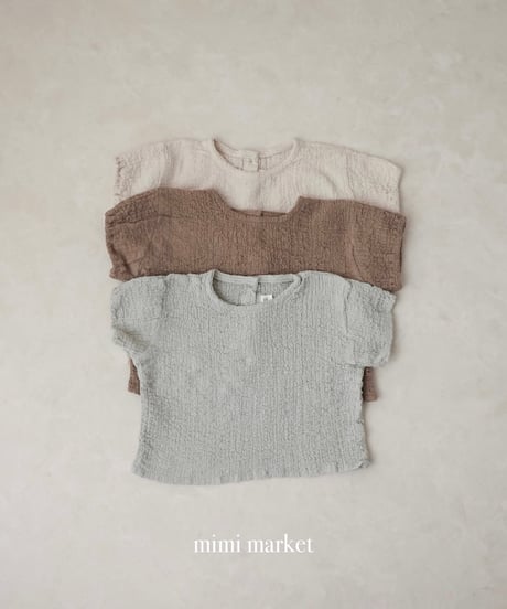 即納mimi market Ring Blue Blouse