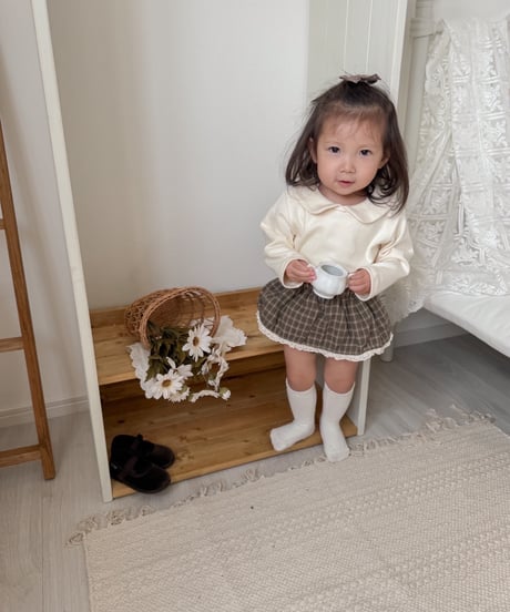 即納mimi market Lace short vacation skirt
