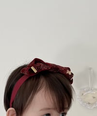 即納sparkling ribbon hair band