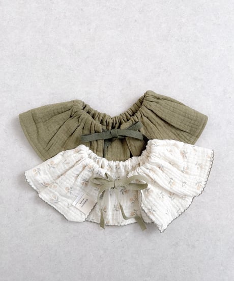 即納double  gauze  bib