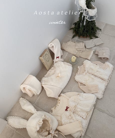 即納 aosta Fur bustier
