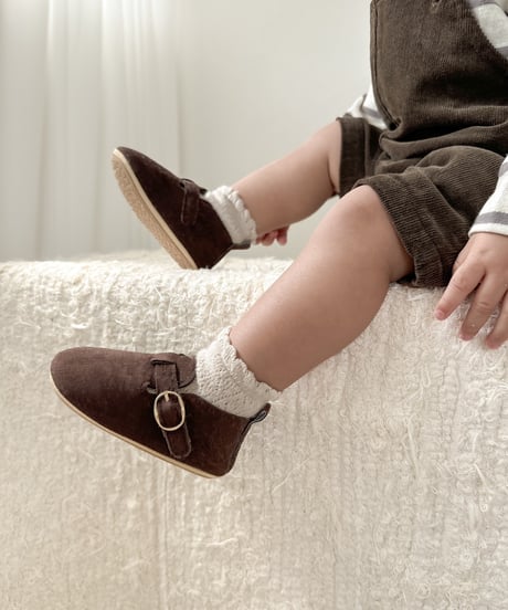 即納　baby suede shoes