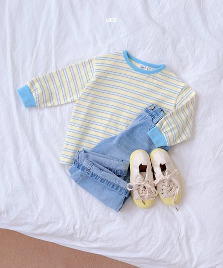 即納 UEO Flower Stripe T-Shirt