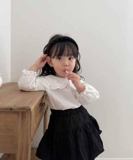 即納 mimi market Big Collar blouse